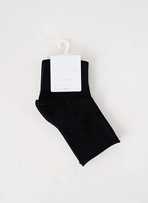 Chaussettes noir LE BOURGET pour femme