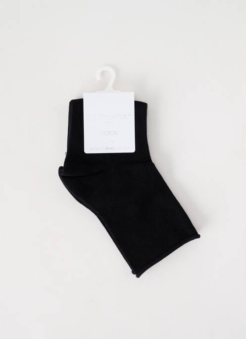 Chaussettes noir LE BOURGET pour femme