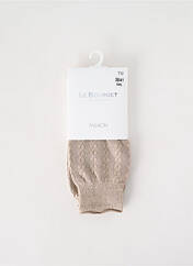 Chaussettes beige fonce LE BOURGET pour femme seconde vue