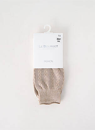 Chaussettes beige fonce LE BOURGET pour femme