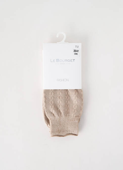 Chaussettes beige fonce LE BOURGET pour femme