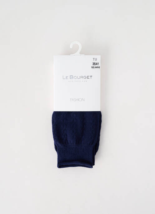 Chaussettes bleu LE BOURGET pour femme