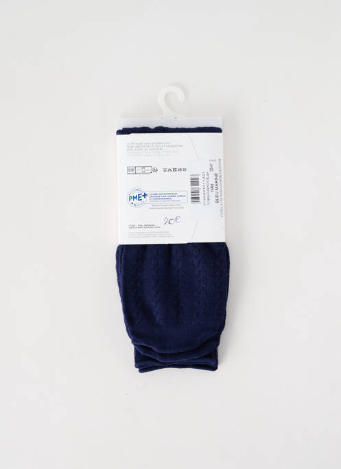 Chaussettes bleu LE BOURGET pour femme
