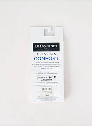 Chaussettes forme socquettes noir LE BOURGET femme