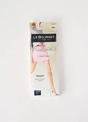 Chaussettes stretch bleu LE BOURGET femme
