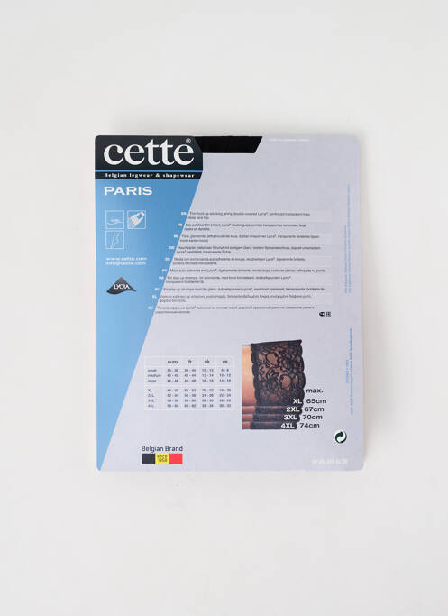 Bas noir CETTE pour femme