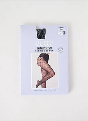 Collants imprimé fantaisie noir CETTE femme