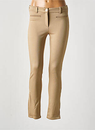 Pantalon slim stretch taille normale beige ZERRES femme