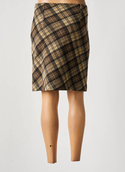 Jupe mi-longue marron LO! LES FILLES pour femme