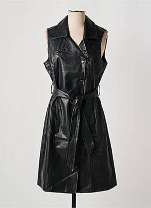 Robe mi-longue sans manche sans manche noir TRAMONTANA femme