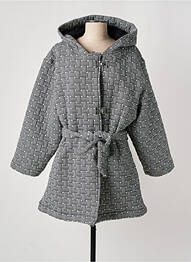 Manteau long a capuche a capuche noir LO! LES FILLES femme