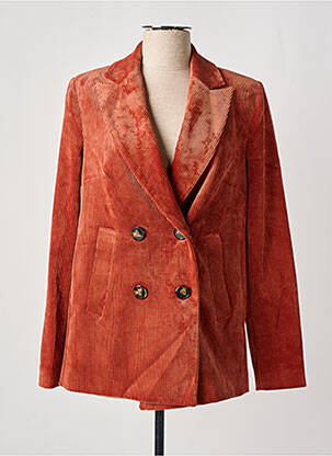 Blazer poches orange NINATI femme