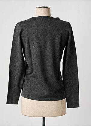 Pull coupe droite manches longues gris TRIPODE femme