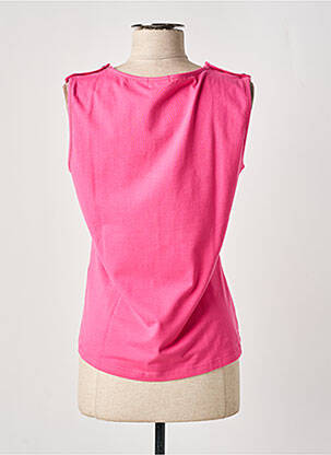 Débardeur stretch sans manche rose PAUL BRIAL femme