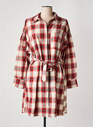 Robe courte sans manche sans manche rouge GRACE & MILA femme