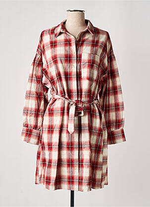 Robe courte sans manche sans manche rouge GRACE & MILA femme