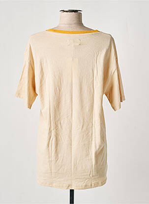 T-shirt coupe droite manches courtes beige REIKO femme