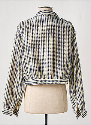 Blazer finition intérieure doublée bleu THE KORNER femme