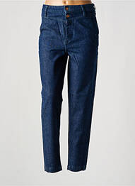 Jean coupe mom stretch taille haute bleu REIKO femme