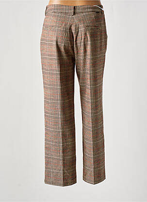 Pantalon chino taille normale taille normale marron REIKO femme