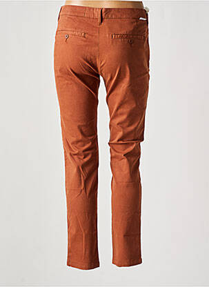 Pantalon chino taille basse taille basse orange REIKO femme