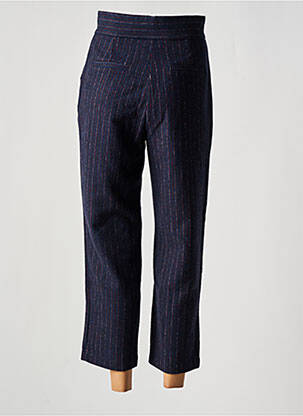 Pantalon 7/8 taille haute taille haute bleu SEE U SOON femme