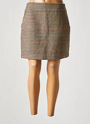 Jupe courte poches beige SUNCOO femme