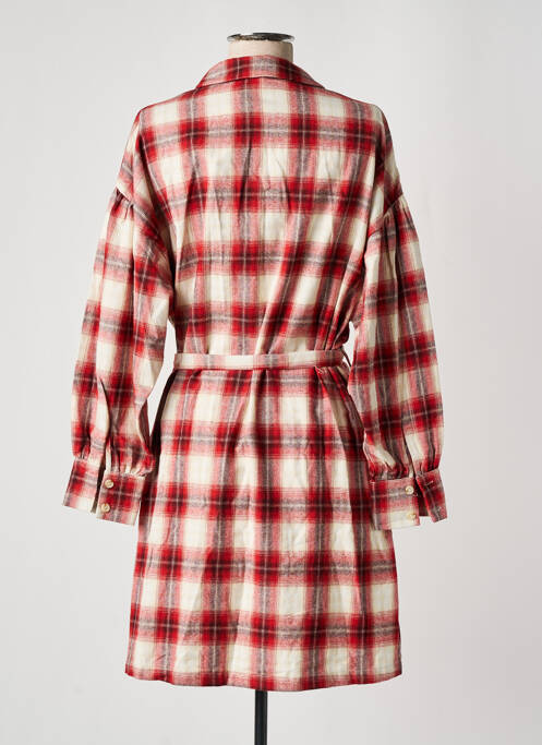 Robe courte sans manche sans manche rouge GRACE & MILA femme