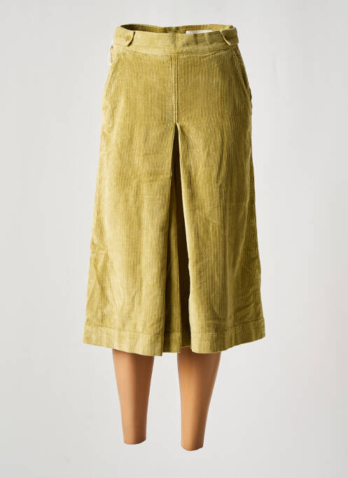 Pantacourt taille haute taille haute vert REIKO femme