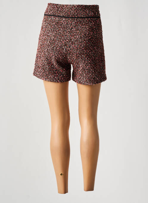 Short taille à pinces taille haute rose SUNCOO femme