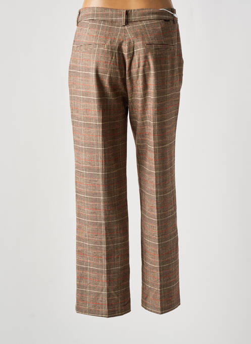 Pantalon chino marron REIKO pour femme