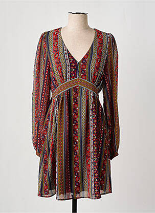 Robe courte coupe évasée manches longues rouge VERO MODA femme