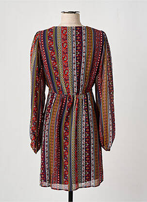 Robe courte coupe évasée manches longues rouge VERO MODA femme