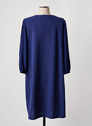 Robe mi-longue manches 3/4 manches 3/4 bleu VERO MODA femme