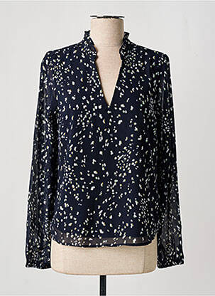 Blouse légère et transparente manches longues bleu VERO MODA femme