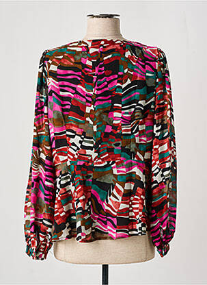 Blouse légère et transparente manches longues marron VERO MODA femme