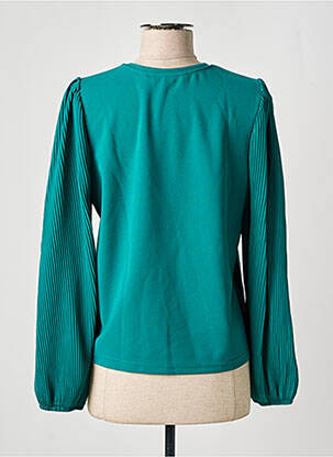 Top stretch manches longues vert VERO MODA femme