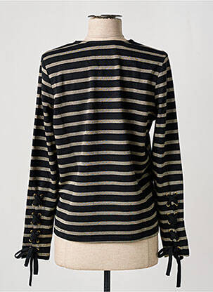Top col v manches longues noir VERO MODA femme