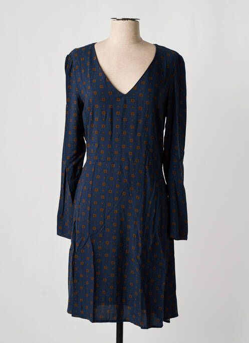 Robe mi-longue bleu ICHI pour femme