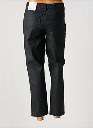 Pantalon droit stretch taille haute noir ICHI femme