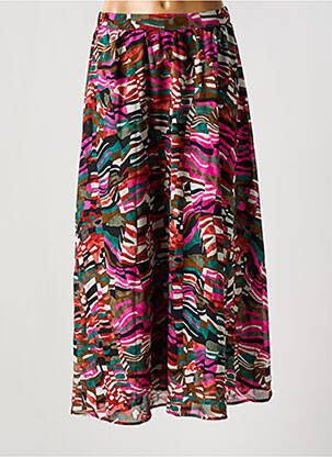 Jupe longue tissage crêpe rose VERO MODA femme