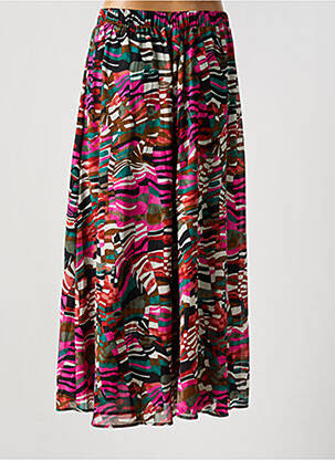 Jupe longue tissage crêpe rose VERO MODA femme