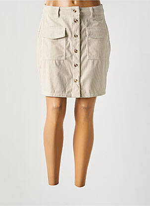 Jupe courte poches beige VERO MODA femme