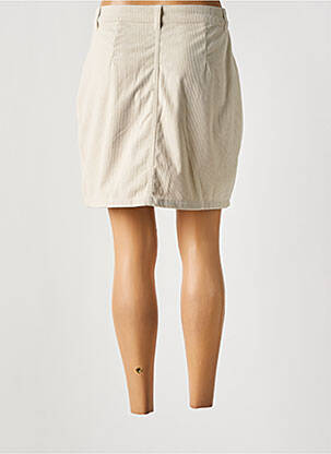 Jupe courte taille à pinces beige VERO MODA femme