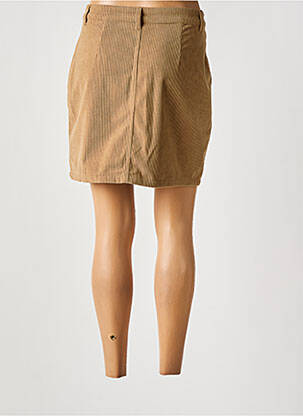 Jupe courte taille à pinces beige fonce VERO MODA femme