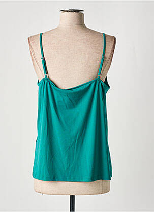 Top stretch fines bretelles vert VERO MODA femme