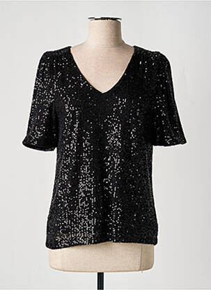 Top manches courtes manches courtes noir ICHI femme