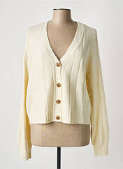 Gilet manches longues beige VERO MODA pour femme seconde vue