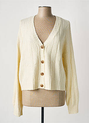 Gilet manches longues beige VERO MODA pour femme