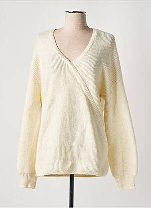 Pull beige FRANSA pour femme